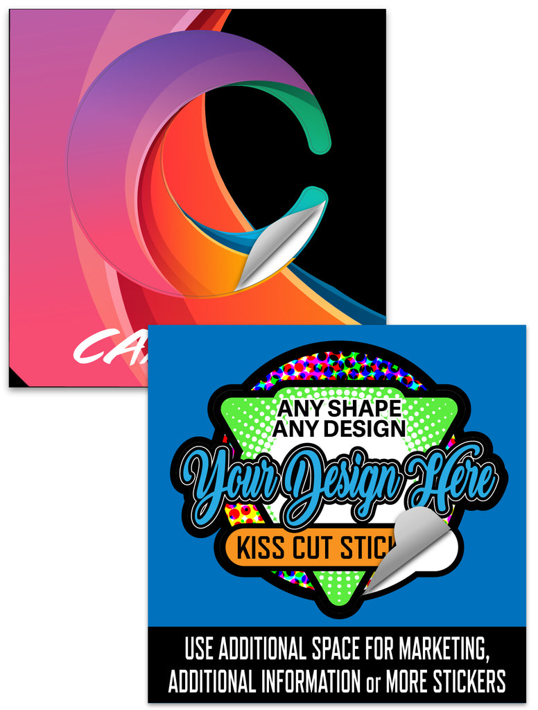 Custom Kiss Cut Sticker - 4X4 inch [SXTK-KC-4X4]