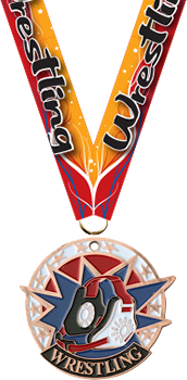 Wrestling USA Sport Medal- Bronze [M2USA-WS-B]