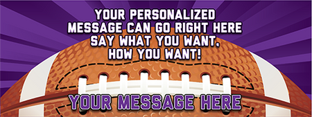 Football 2 x 5 Vinyl Banner- Rays [VB-FB-RAY-25]