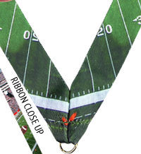 7/8 x 30 in. Football Sublimated Neck Ribbon	 [NKRB-4033]