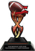 Flag Football Tribal Flames Colorix Acrylic Trophy - 7 inch [TACR7-TF-FLGFB-Q]