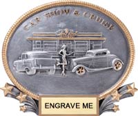 Car Show & Cruise Oval Resin Trophy [RMP26088-RC]