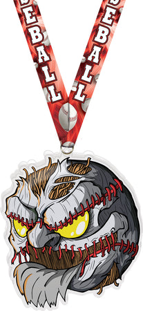 Baseball Zomball Colorix-M Acrylic Medal - 5 inch [MACR5-ZMBL-BS-Q]