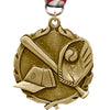 1.75 inch Baseball Wreath Medal [MP18-BS]