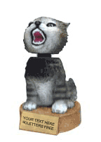 Wildcat Bobblehead Mascot - 6" Resin Trophy [BHMA-WILD]