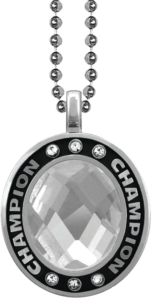 Clear Gem Silver Champion Charm [CSOV-CHMP-STN-CLR-S]