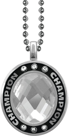 Clear Gem Silver Champion Charm [CSOV-CHMP-STN-CLR-S]