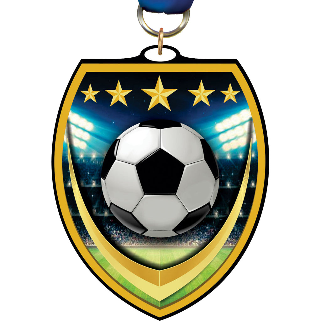 3.25" Soccer VibraBurst Medal [MSVB3-SC]