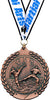 2.75 in Martial Arts Wreath Framed Medal- Bronze [M311-MA-B]