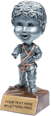 Martial Arts Bobblehead Jr. Resin Trophy - Male [BHJR-MM]