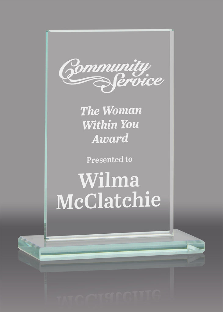 Rectangle Jade Crystal- 7.25 inch [GJM512]