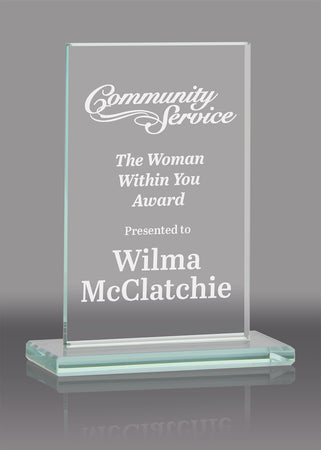 Rectangle Jade Crystal- 7.25 inch [GJM512]