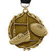 1.75 inch Rugby Wreath Medal [MP18-RGBY-G]
