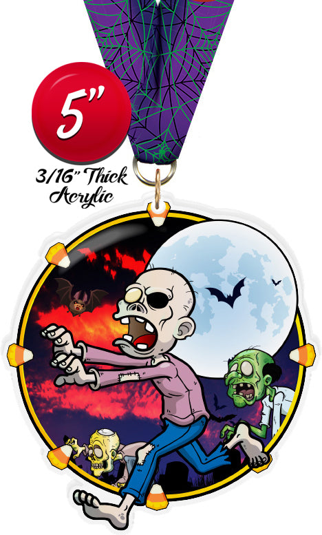 Halloween Zombie Colorix-M Acrylic Medal [MACR5-HLWN-ZMB-Q]