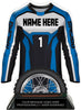 Motocross Jersey Colorix-T Acrylic Trophy - Blue [TACR7-JSY-MOTOX-BLU-Q]
