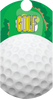 Golf Dog Tag Insert [DT-1215]