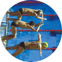 Swimming - 3 Swimmers Insert [TD-1000]