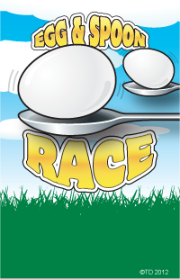 Egg & Spoon Race Plaque Insert [BBP-2139]