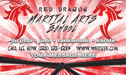 Martial Arts Vinyl Banner- Asian Theme [VB-MARTS-ASN]