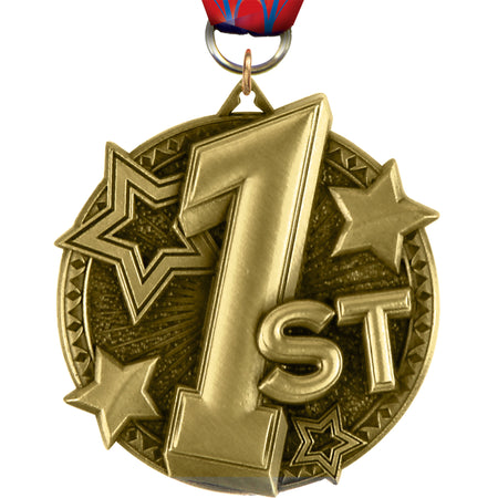 1st Ultra-Impact 3-D 2" Medal [MDTD2-1ST]