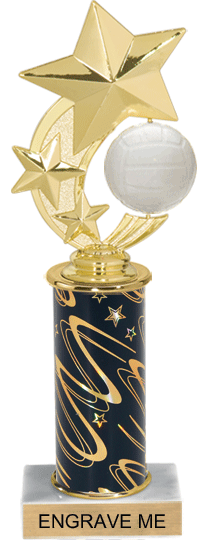 Volleyball Shooting Star Spinning Trophy [TSSS10-VB]