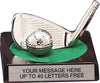 Golf Iron & Ball Silver Plated Award [GLSP38]