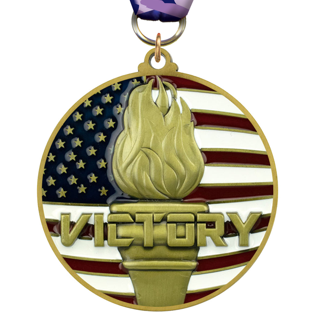 2.75" Victory Torch Patriotic Medal [MSUS2-VY]