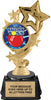 Four-Star Color Insert Trophy on Synthetic Regal Base [TRGi-C49]