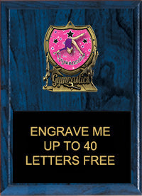 Gymnastics Sport Shield Plaque [PSHLD810-GG]