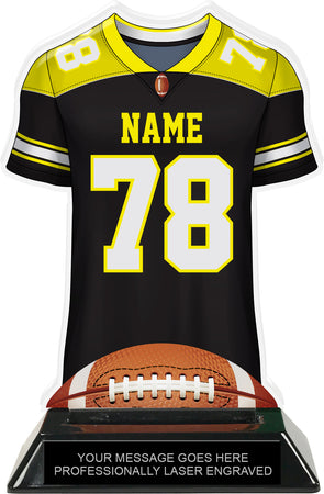 Football Jersey Colorix-T Acrylic Trophy - Yellow [TACR7-JSY-FB-YLW-Q]