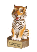 Tiger Bobblehead Mascot - 6" Resin Trophy [BHMA-TIG]