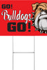 Bull Dog Mascot Yard Sign - 24 x 18 inch [YS2418-MSCT-BLDG]