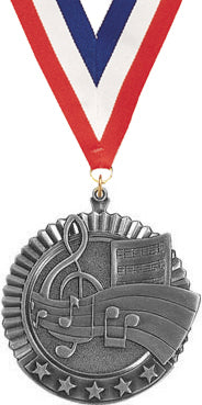 Music 5 Star Medal- Silver [MP36-MC-S]