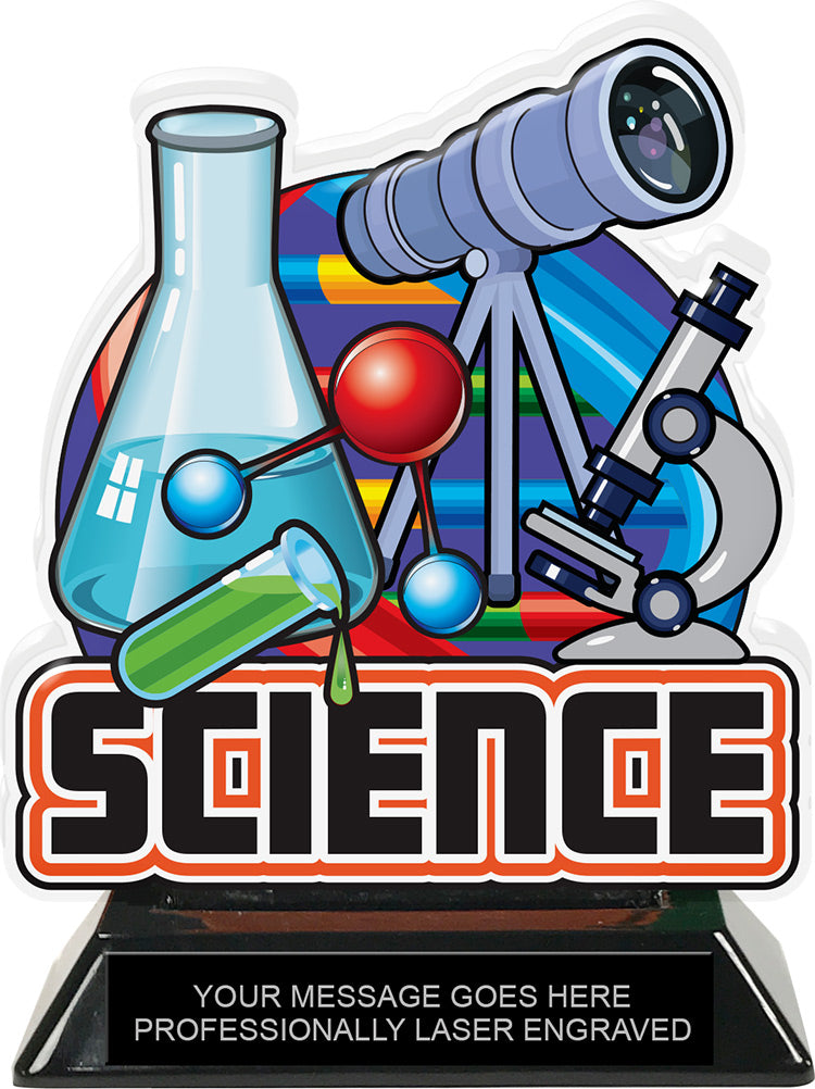 Science Colorix-T Acrylic Trophy - 6.25 inch [TACR6-KN-SE-Q]