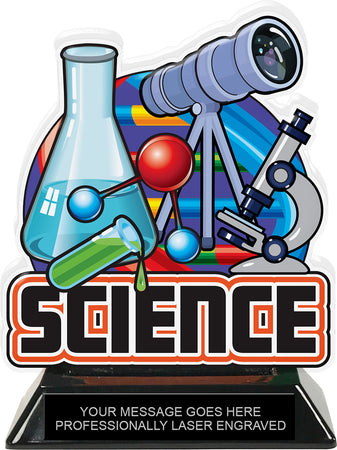 Science Colorix-T Acrylic Trophy - 6.25 inch [TACR6-KN-SE-Q]