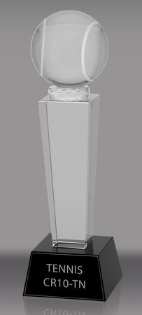 Crystal Tennis Award- 10 inch [CR10-TN-X]
