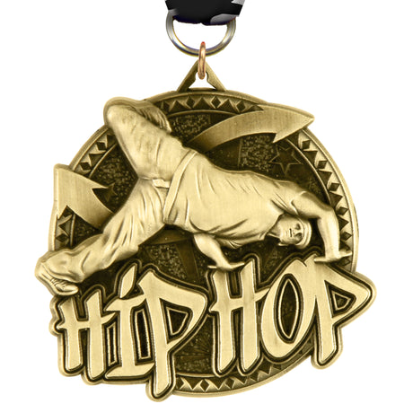 2" Dance Hip-Hop Male Ultra-Impact 3-D Medal [MDTD2-HPM]