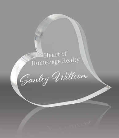 Acrylic Sweeping Heart [ARSWPHRT]