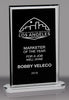 Rectangular Glass Award with Black Silk Screened Center [GT2936-9]