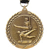 2.75 in Gymnastics Male Wreath Framed Medal [M311-GM]
