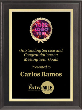 Engraved Full Plate Custom Insert Plaque - 9x12 inch [PXM21i-9X12]