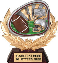 Football Wreath Theme Resin Trophy [RJDP-FB]