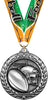 Football Dimensional Medal- Silver [MSW2-FB-S]