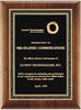 Solid American Walnut Plaque with Black Florentine Border 8