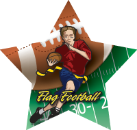 Flag Football Star Insert [ST-2511]