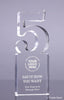 Number 5 Acrylic Award - 6 inch [ATNM-5-6-Q]