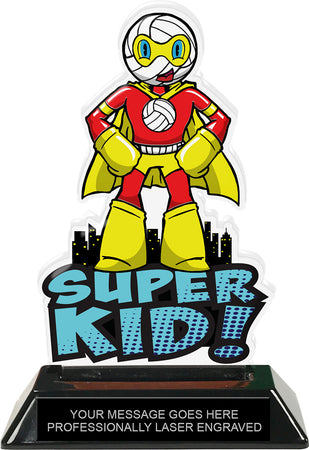 Volleyball Super Kid Acrylic Trophy- 6.5 inch [TACR65-SHKD-VBM-Q]