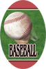 Baseball- Aerial Oval Insert [OV-1903]