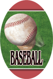 Baseball- Aerial Oval Insert [OV-1903]
