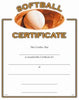 Sport Certificates: Softball [SCTSB]